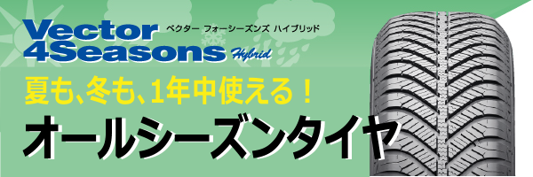 夏も冬も1年中走れる全天候型オールシーズンタイヤ グッドイヤー VECTOR 4seasons hybrid